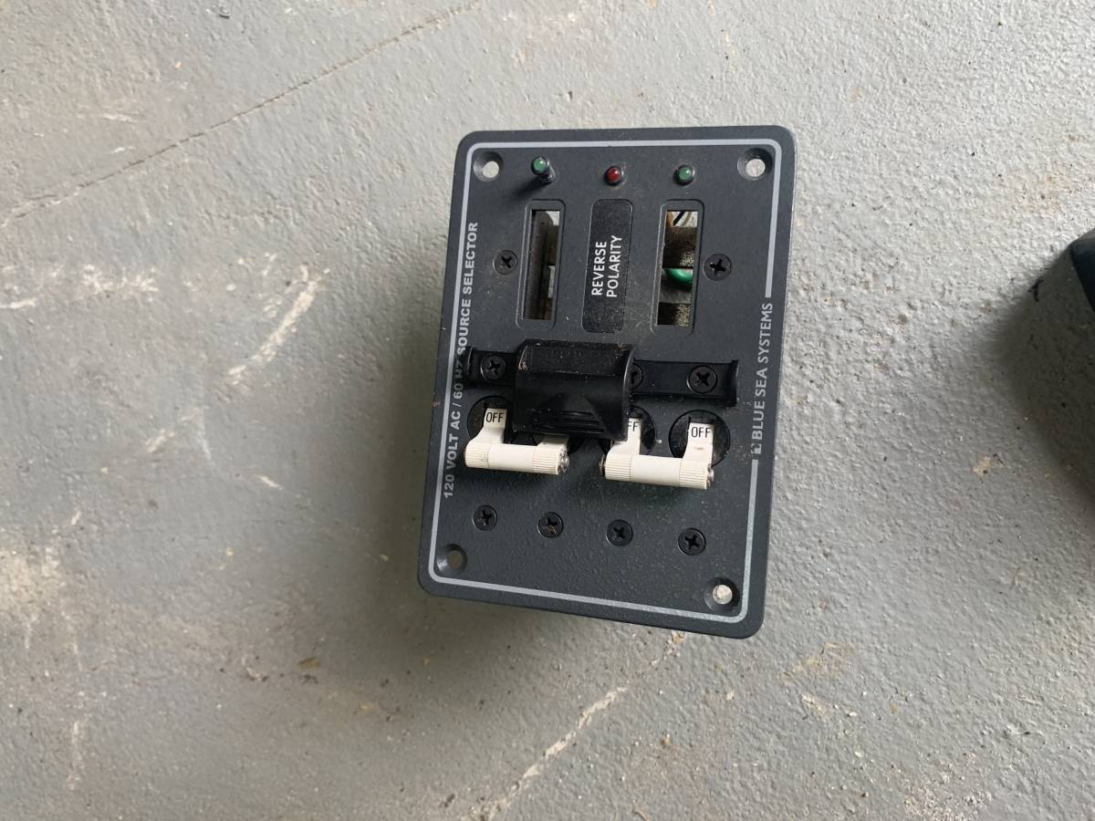 Blue Sea Systems 120V AC Source Selector Panel w/ Reverse Polarity LED