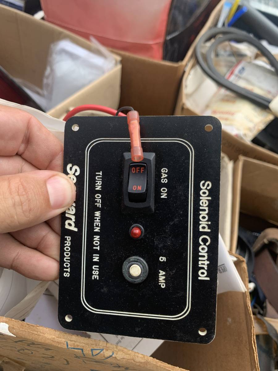 Seaward Solenoid Control Panel Gas On/Off Switch w/ Indicator (5A)