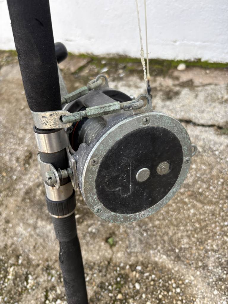 Vintage Conventional Fishing Reel and Rod Combo