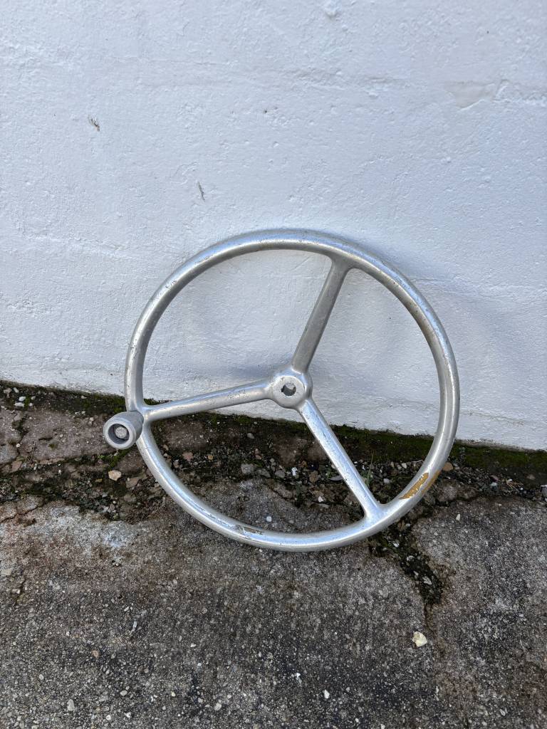 Aluminum Three-Spoke Marine Steering Wheel with Knob